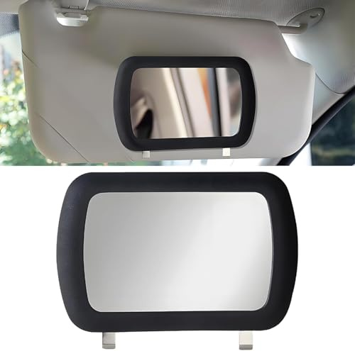 Universal Car Sun Visor Mirror,Clip-On Vanity Mirror for Women, Sun Visor HD Makeup Mirrors,Clip-On HD Makeup & Cosmetic Accessory for Car, Truck & SUV