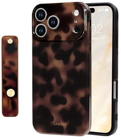 NITITOP Coque pour iPhone 17 Pro Max Léopard Tortue, Marron Léopard
