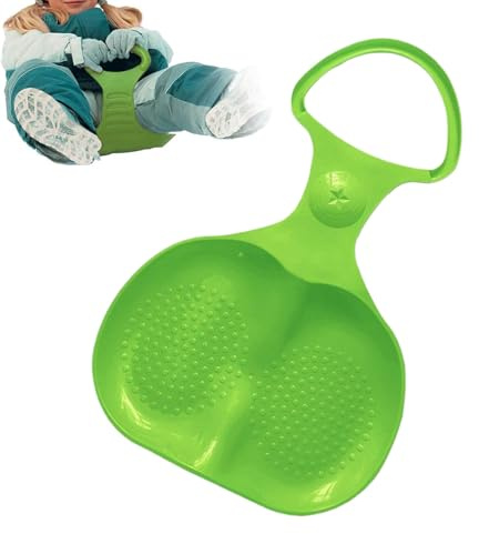 Tabla de trineo de nieve, trineo de nieve, trineo Bob con asa, deslizador para familias, niños, adultos, adolescentes, visitantes, vacaciones escolares, jardín, resort
