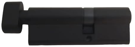 EuroProfile Half Cylinder Lock 30/55 (85mm) Black, Solid Brass | Key - Thumbturn | Compatible with Schlage C Keyway SC1 5 pin | 2 Keys, Rekeyable