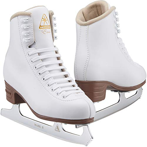 Jackson Ultima Excel JS1290 Womens Ice Skates Width: Medium/Size: Adult 8.5 Bundle with Skate Guards