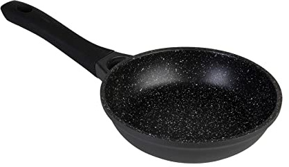 wenco Bratpfanne, Ø 20 cm, Induktionsgeeignet, Antihaftbeschichtetes Aluminium, Schwarz