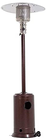 Chauffage de terrasse - Chauffage extérieur au propane - Chauffage de terrasse au gaz sur pied - Chauffage au propane - Chauffage extérieur avec roues pour jardin, extérieur/indoo - Petit cadeau