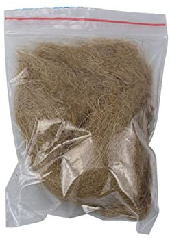 alloneslife Natural Fiber Firelighter Charcoal Flame Wire Outdoor Drill Wood Flint-Tinder Linseed Wire For Camping