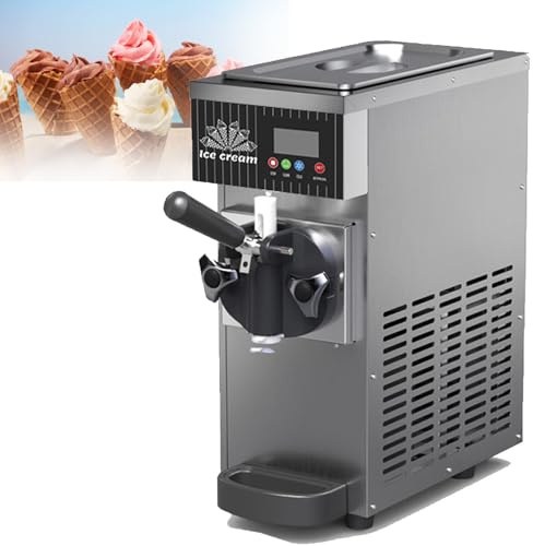 ZHIXUMM Heladera EléCtrica para El Hogar, 80-100 Palitos De Helado/H, 450 W, 3,5 L, Pantalla LCD, Autolimpieza Y Preenfriado, para Restaurantes Y Bares. Grey