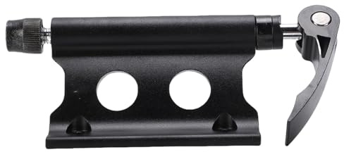 Demeras Support de Fourche Robuste à Dégagement Rapide pour Vélos, Conception en Alliage D'aluminium pour Garage et Stockage de Véhicules 5,9 X 16,5 Cm (Noire)