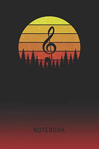 Notebook: Treble Clef Blank Wide Ruled Lined Paper Notepad | Writing Pad Journal | Assignments Taking Class Notes Homework Studying Math Science ... & University Organizer | Student Teacher