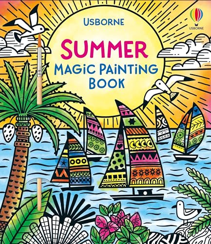 Summer Magic Painting Book: Kids Paint with Water Book For Mess-Free Fun