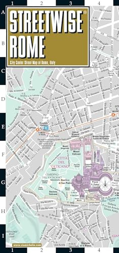 Streetwise Rome Map - Laminated City Center Street Map of Rome, Italy: City Plan (Streetwise Maps)
