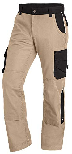FHB Arbeitshose Bruno Größe 84, beige / schwarz, 130430-1320-84