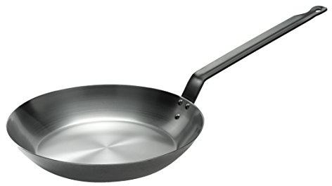 Garcima Lyonnaise strapazierfähige Flache Bratpfanne mit einem Griff, 20 cm, schwarz, 12 Stück