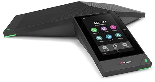Polycom Echt Presence Trio 8500 Ip PoE Konferenz Telefon – Schwarz (Generalüberholt)