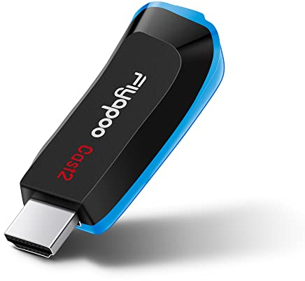 FIYAPOO 4K Kabelloses Display Miracast Dongle, WLAN HDMI Adapter für Bildschirmübertragung von Telefon/Tablet auf TV/Projektor, Unterstützt DLNA AirPlay Netflix