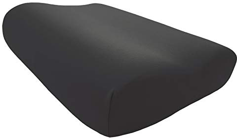 Edda Lux® Bezug passend für Tempur Shape Nackenstützkissen in 50x31 cm | Jersey Kissenbezug für Nackenkissen in 50x31 cm in den Größen S, M und L, Kopfkissenbezug aus 100% Baumwolle, in Anthrazit