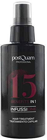 PostQuam - Spray Protector Térmico para Pelo - Tratamiento Hidratante para Cabello 15 en 1 - Acondicionador Sin Aclarado, Anti-Frizz, Termoprotector para Todo Tipo de Cabellos - 125 ml