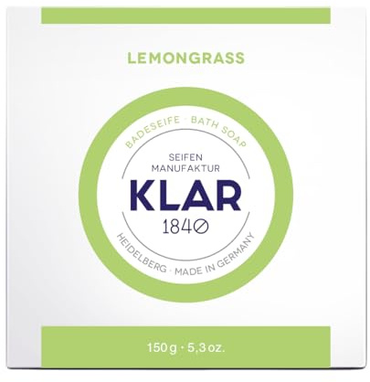 Klar Seifen Badeseife Lemongrass 150 g Cosmos zertifiziert Pflege | Palmölfreie Badeseife mit exotisch-frischem Lemongrass-Duft, vitalisierend, Cosmos-zertifiziert, für normale Haut.