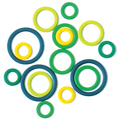 KnitPro - KnitPro Stichringmarkierungen, 50 Maschenmarkierer in 3 verschiedenen Größen - 1 Satz