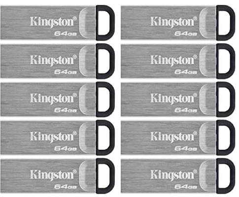 Kingston USB 3.2 Gen 1 DataTraveler Kyson - DTKN/64GB (Pack of 10)
