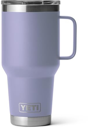 YETI Rambler 30 oz Travel Mug, Stainless Steel, Vacuum Insulated with Stronghold Lid, Cosmic Lilac
