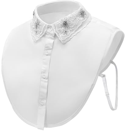 XEPST Frauen Kragen Abnehmbar Krageneinsatz Damen, Hälfte Shirt Bluse Dickey Kragen Fake Collar Detachable Collar Blusenkragen Einsatz Hemdkragen Einsatz für Damen Gefälligkeiten