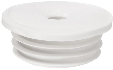 QUARKZMAN Waschmaschine Abfluss Adapter, 70-75mm Dichtungsstopfen PVC Abflussrohrdichtung Ohne geruchsdichte Abdeckung für Waschmaschinenschlauch Küchenspüle Bad Abwasserkanal - Weiß