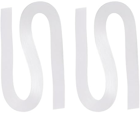 PATIKIL 240pz Strisce di Carta per Quilling 3mm(1/8) 54cm Carta per Origami Strisce per Quilling per Arte Fai da Te Natale, Bianco