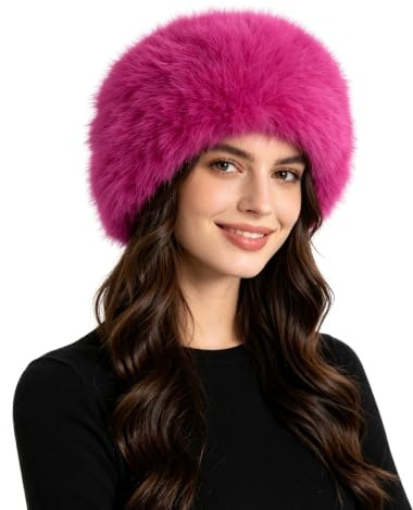 Lina & Lily Mütze Damen Winter aus Kunstfell mit Innenfutter