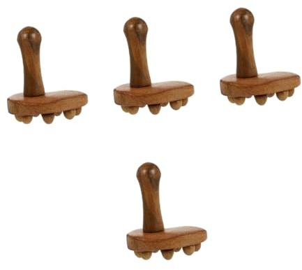 SHERCHPRY 4 Pezzi massaggiatore massaggianti strumenti di massaggio dispositivo di massaggio completo del corpo dispositivo di massaggio a forma di piede Legno profumato