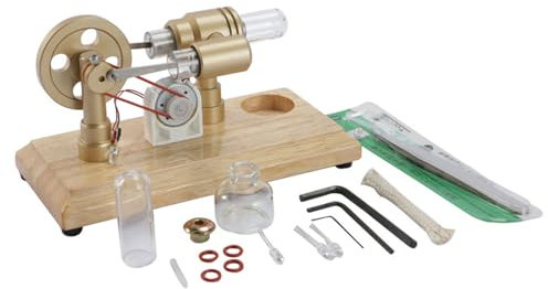 Steams Heat Education Model Stirlings - Modelo de motor de motor para experimentos científicos, fácil