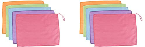 Giwnhvx 10Pieces Fish Scale Rags Super Absorbents Microfiber Polishing Cleaning Cloths Reusable Glass Wiping Rags 30X40cm