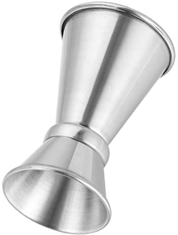 FONDOTIN Jigger Doble De Acero Inoxidable Vaso Medidor De Cócteles De 1 Onza Taza Medidora Multifuncional Adecuado Para Bares y Cafeterías Vaso Medidor De Bebidas