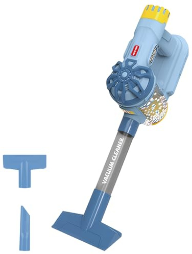 Ligeinsrk Kids Vacuum, 3-in-1 Kids Vacuum That Really Works, Realistic Cordless Electric Toddler Cleaner, Fun Cleaning Toy Set with Working Suction for Toddlers 3+, Blue