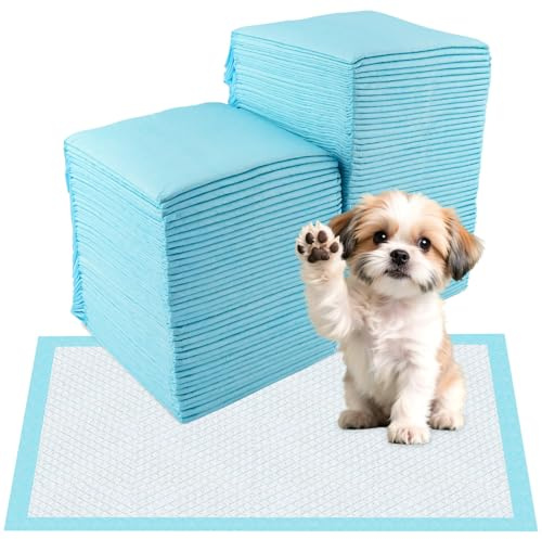 Foydream 100 Pièces Alaise pour Chien, Tapis Absorbant Chien 33 X 45 cm,Tapis de Propreté Chien Educateur Absorption Rapide Inférieure Imperméable Anti-Fuite