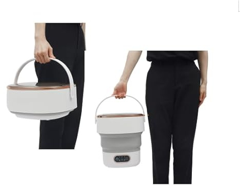 Lavatrice portatile da 13 l, pieghevole, mini lavatrice con centrifughe e 3 programmi, silenziosa da campeggio, per viaggi, biancheria intima, vestiti per bambini