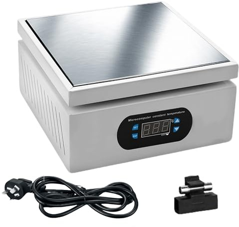 Station de chauffage PCB, 800 W, plaque chauffante, LCD numérique (0-400 °C), micro-ordinateur de préchauffage électrique, station de préchauffage électronique pour réingénierie SMD et retravail en