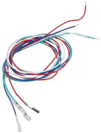 GALPADA Cable de Fonógrafo de 4 Piezas Codificación de Colores (,), Repuesto para Cabezal de Tocadiscos y Fonógrafos, Accesorio de Reparación para Transmisión de Audio Estable