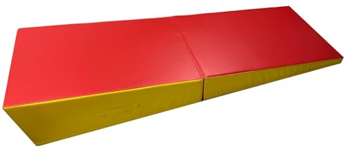 ZHJLF Materassino Ginnastica Inclinato,Tappetino da Ginnastica Inclinato Pieghevole per Yoga, Palestra, Esercizi di Aerobica, Ginnastica Domestica, Palestra 187x 57x40 cm