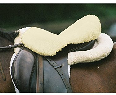Engel Reitsport | Sattelsitzbezug Sattelauflage echtes Merino Lammfell SABEZ1-M-MED für englische Reitsattel med. Größe M