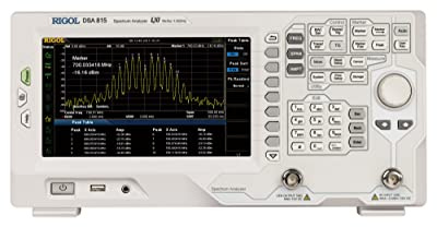 RIGOL DSA815-TG Spectrum Analyzer, Sweep Type, 9kHz~1.5GHz, Resolution Bandwidth 10Hz~1MHz, Display Average Noise Level -155dBm, with Tracking Source, EMI Option Included