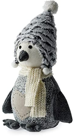 Blue Canyon Tope de puerta Snowy Penguin, color gris