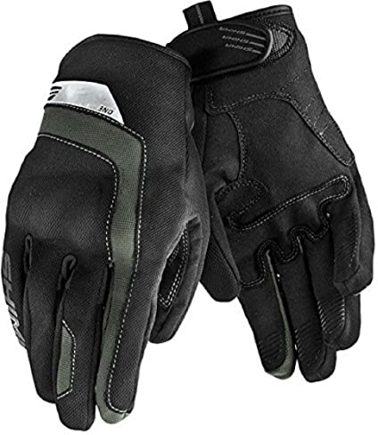 SHIMA ONE KIDS - Motorradhandschuhe Kinder - Belüftete, Sommer Handschuhe aus Mesh mit Knöchel und Finger Protektoren, Verstärkte Handfläche (Grau, L)