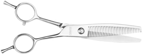 EHASO Hundeschere Modellierschere Revolution Profi Fellschere für Hunde | 17 cm gerade | 33 zahnig, fein | Hochwertige Hundescheren direkt aus Solingen | Langlebig und hochwertig