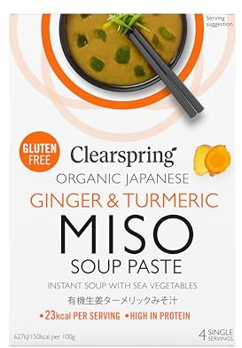 Clearspring Organic Instant Miso Soup Paste (Ginger & Turmeric)