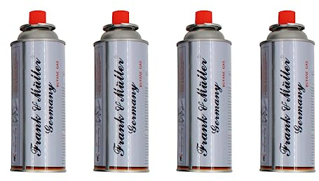 Messermann Germany Gaspatroner för gasspis campingkök, gaspatron gas 227 gr 4 stycken
