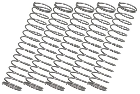 Milisten 5 Stück Trompete Kornett Kolben Ventil Feder Set Messing Instrument Ersatzteile Silber