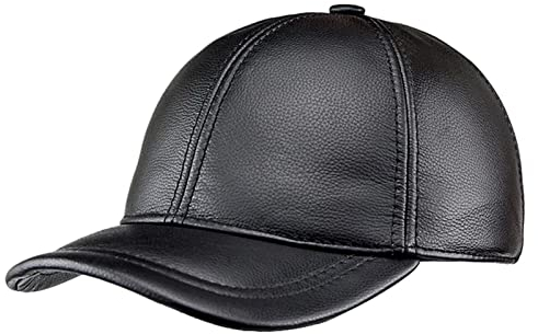 DongBao Baseball Cap Herren Damen Herbst Winter Kappe Verstellbar Ledermütze Winddicht Wasserdicht Outdoor Sports Schirmmütze mit Ohrenklappen