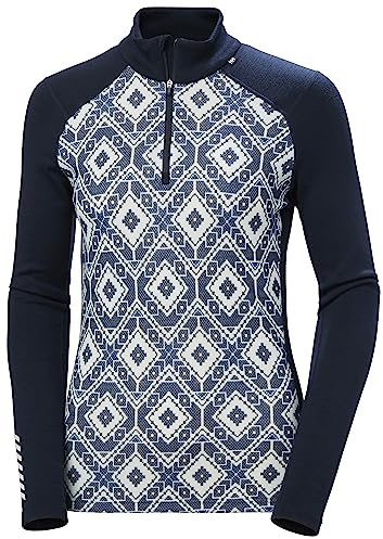 Helly Hansen Damen Lifa Merino Midweight Graphic 1/2 Funktionsshirt