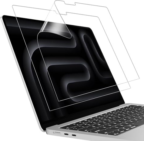 2 pellicole protettive per display per MacBook Pro 16 pollici con M4 M3 M2 M1 Max/Pro Chip A3186 A3403 A2991 A2780 A2485 pubblicate nel 2024-2021 pellicola protettiva