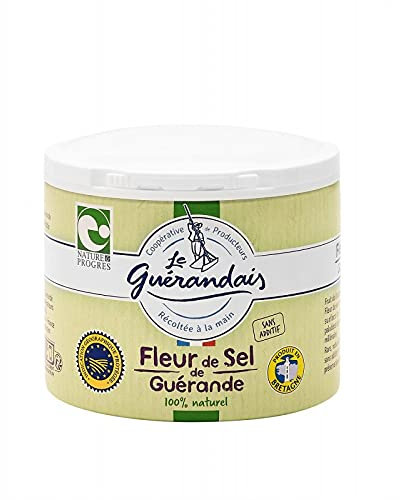 LE GUERANDAIS - Fleur De Sel De Guerande Intense 125g - Sel de mer 100% naturel, récolté à la main en France. Parfait pour sublimer vos plats. - Lot De 3