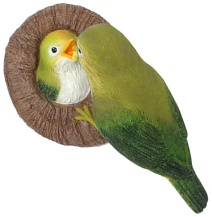 CAXUSD Einzigartige Vogelstatue Vögel Aus Kunstharz Gartendekoration Zarte Hängefigur Kompaktes Design